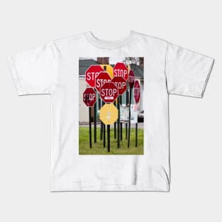 Stop Sign Grove Kids T-Shirt